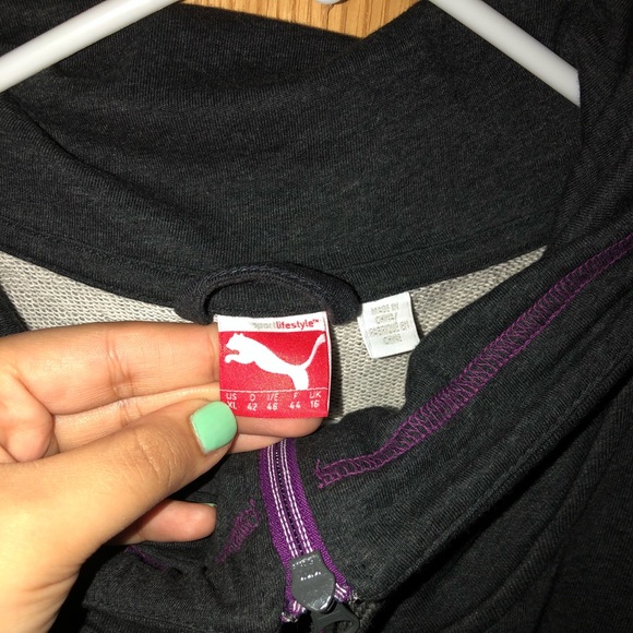 DARK GREY PUMA SWEATSHIRT - Picture 2 of 3